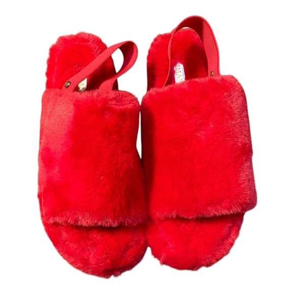 IMAN Faux Fur Slingback Slipper Size 9 - Picture 2 of 7